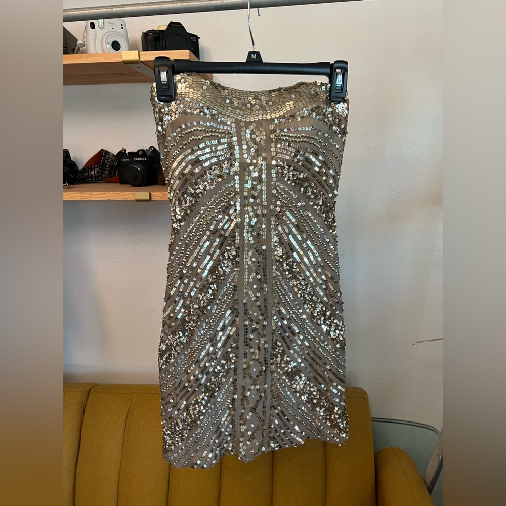 sparkling mini dress